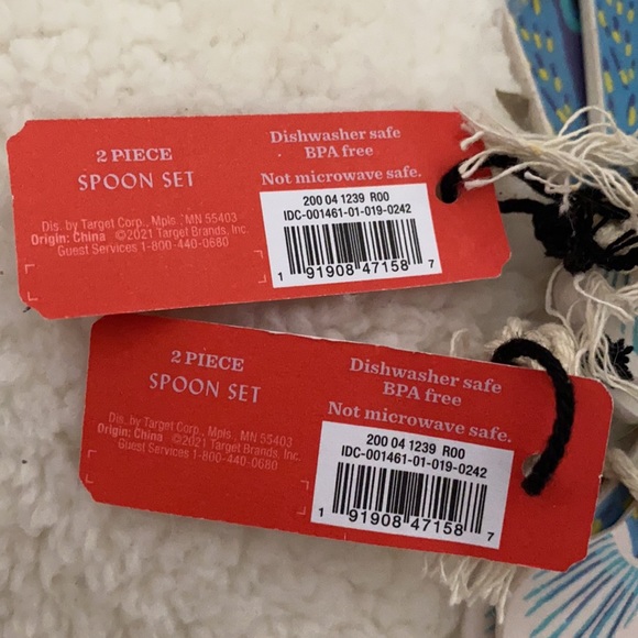 Opalhouse 2 pieces Melamine and Bamboo Fish Spoon - Picture 6 of 7